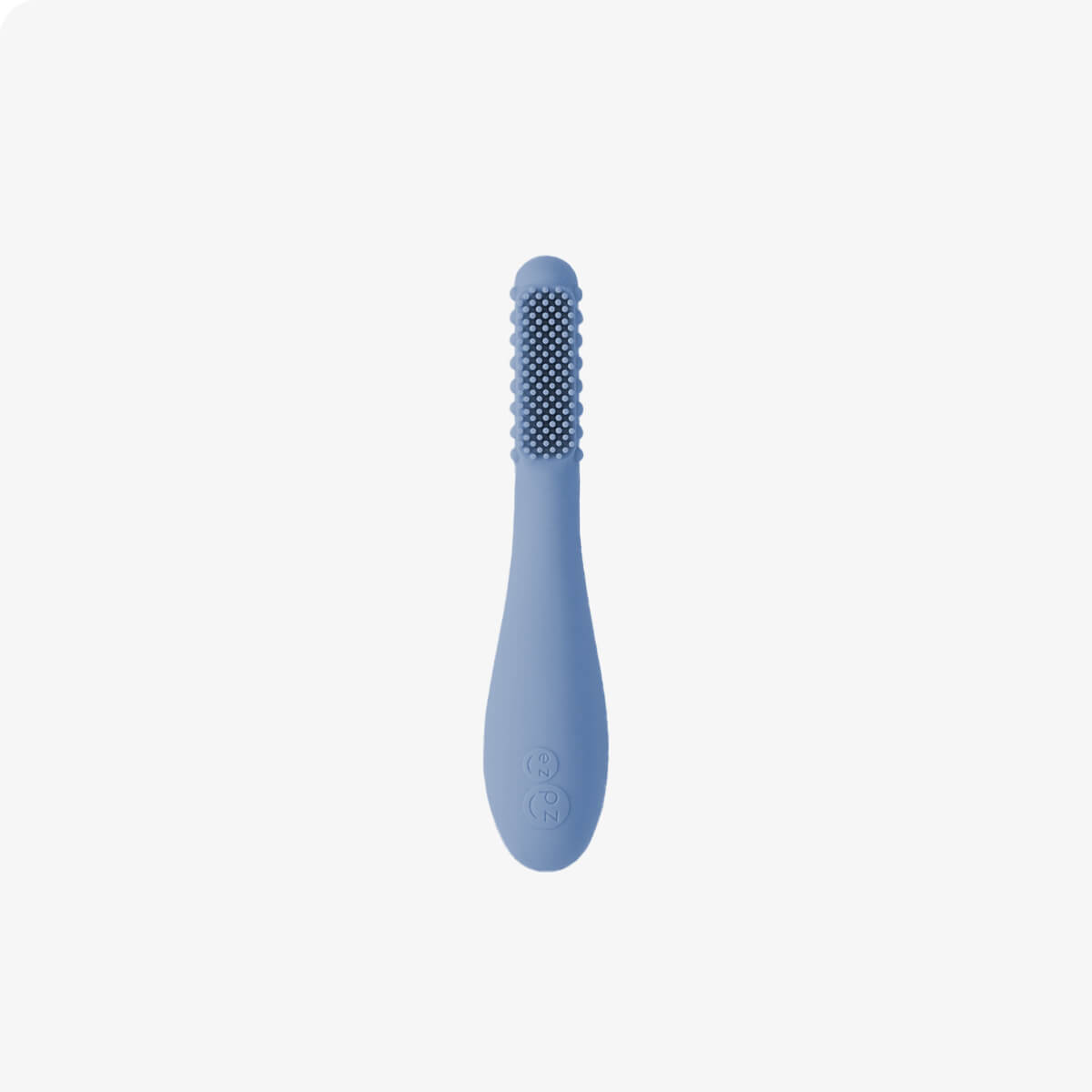 ezpz silicone baby led toothbrush in indigo blue
