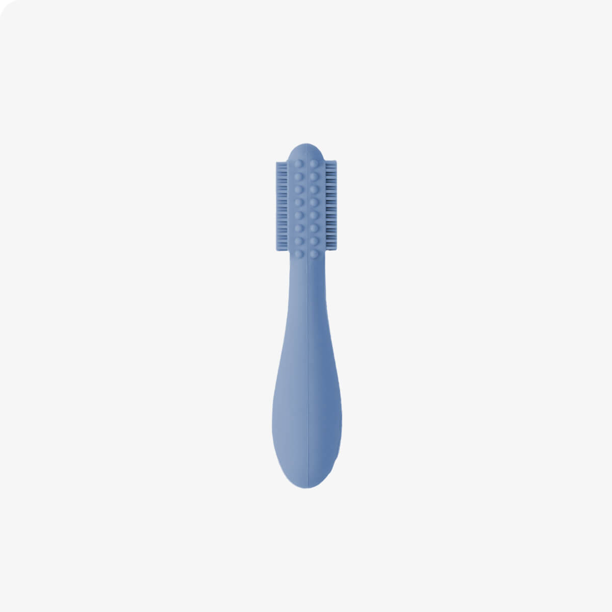 ezpz silicone baby led toothbrush in indigo blue