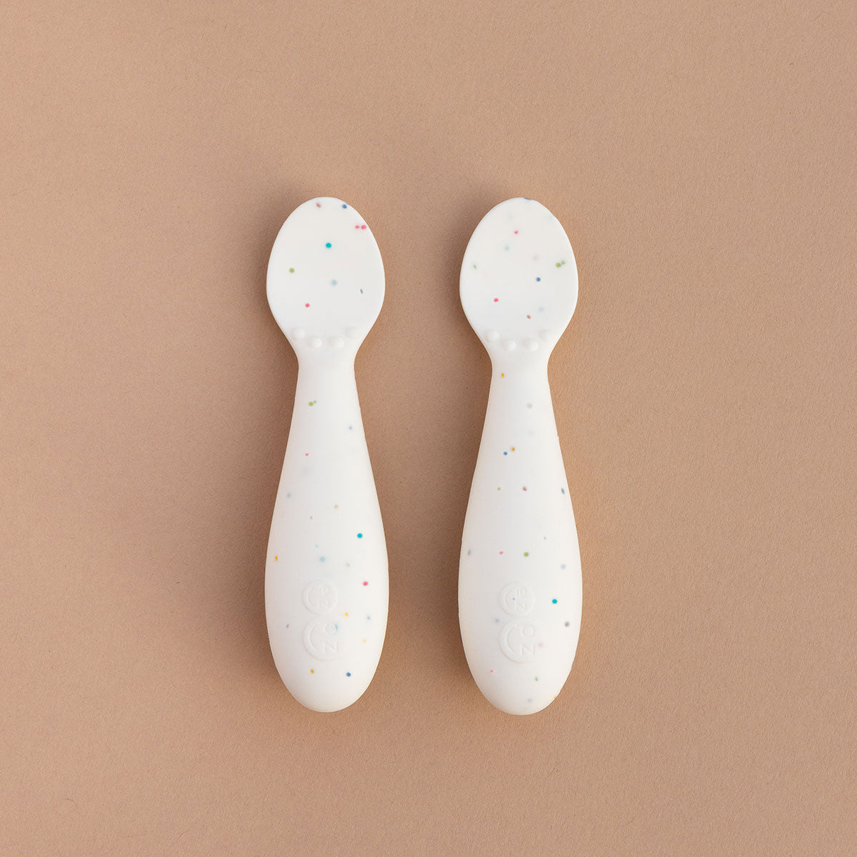 First Foods Set in Limited Edition Confetti Multicolor by ezpz / The Original All-In-One Silicone Plates & Placemats that Stick to the Table