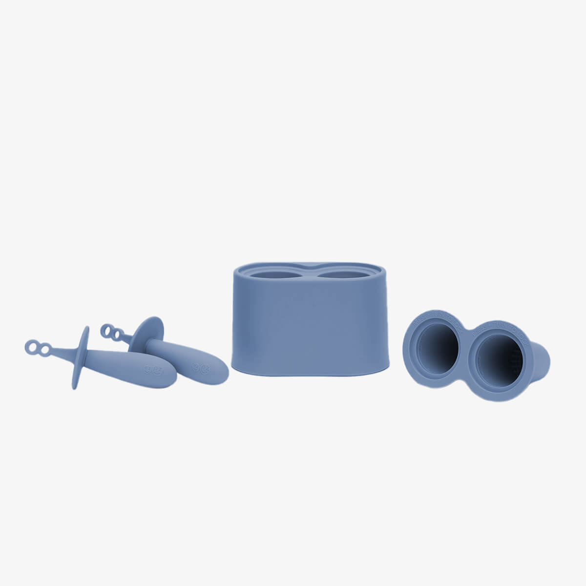 ezpz Happy Pops in Indigo Blue | Silicone Popsicle Molds for Toddlers