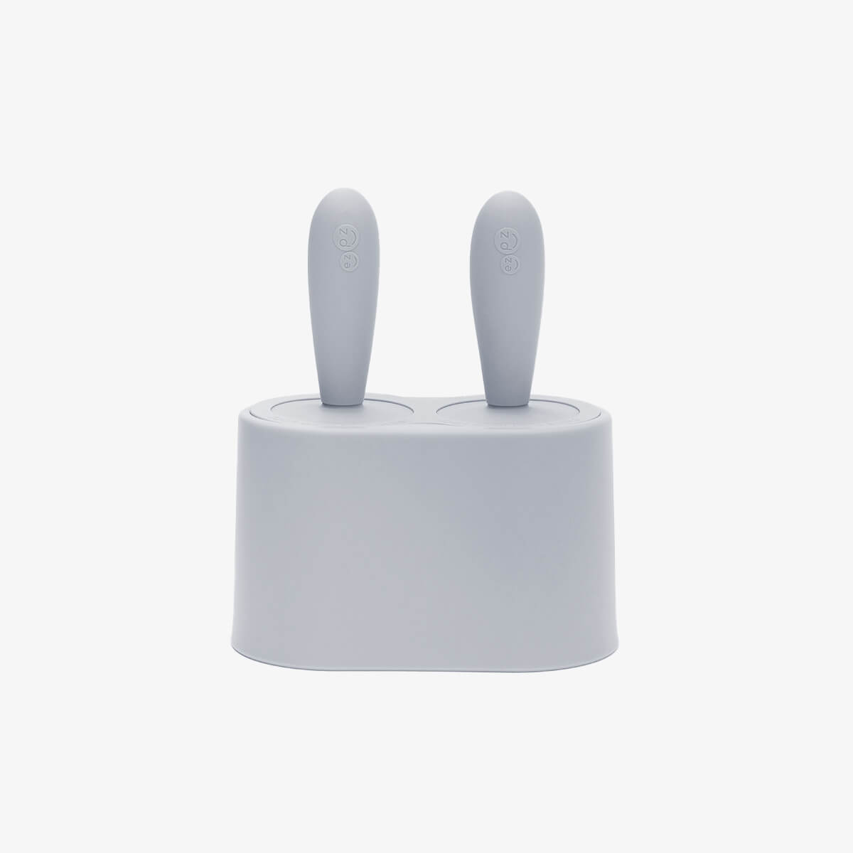 ezpz Happy Pops in Pewter Light Gray | Silicone Popsicle Molds for Toddlers