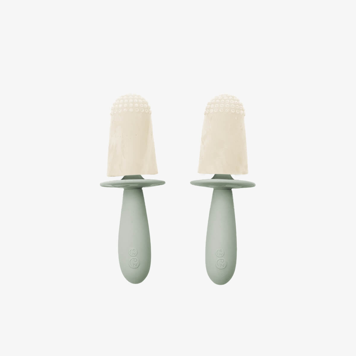 ezpz Happy Pops in Sage Green | Silicone Popsicle Molds for Toddlers #color_sage