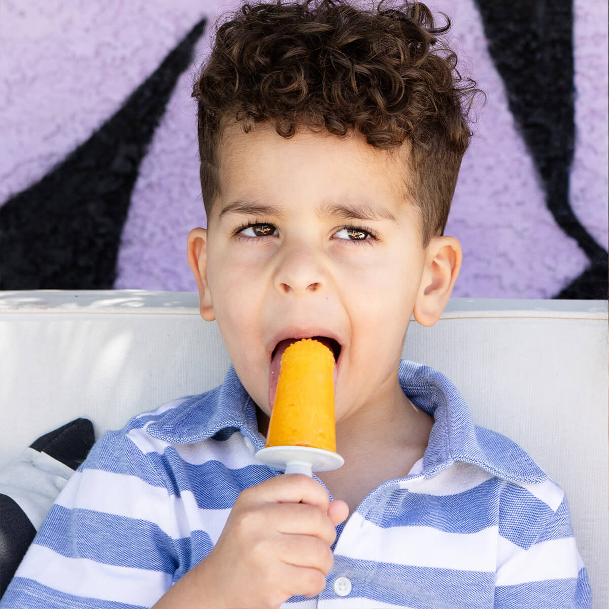 ezpz Tiny Pops and Happy Pops in Pewter Gray / Silicone Popsicle Bundle
