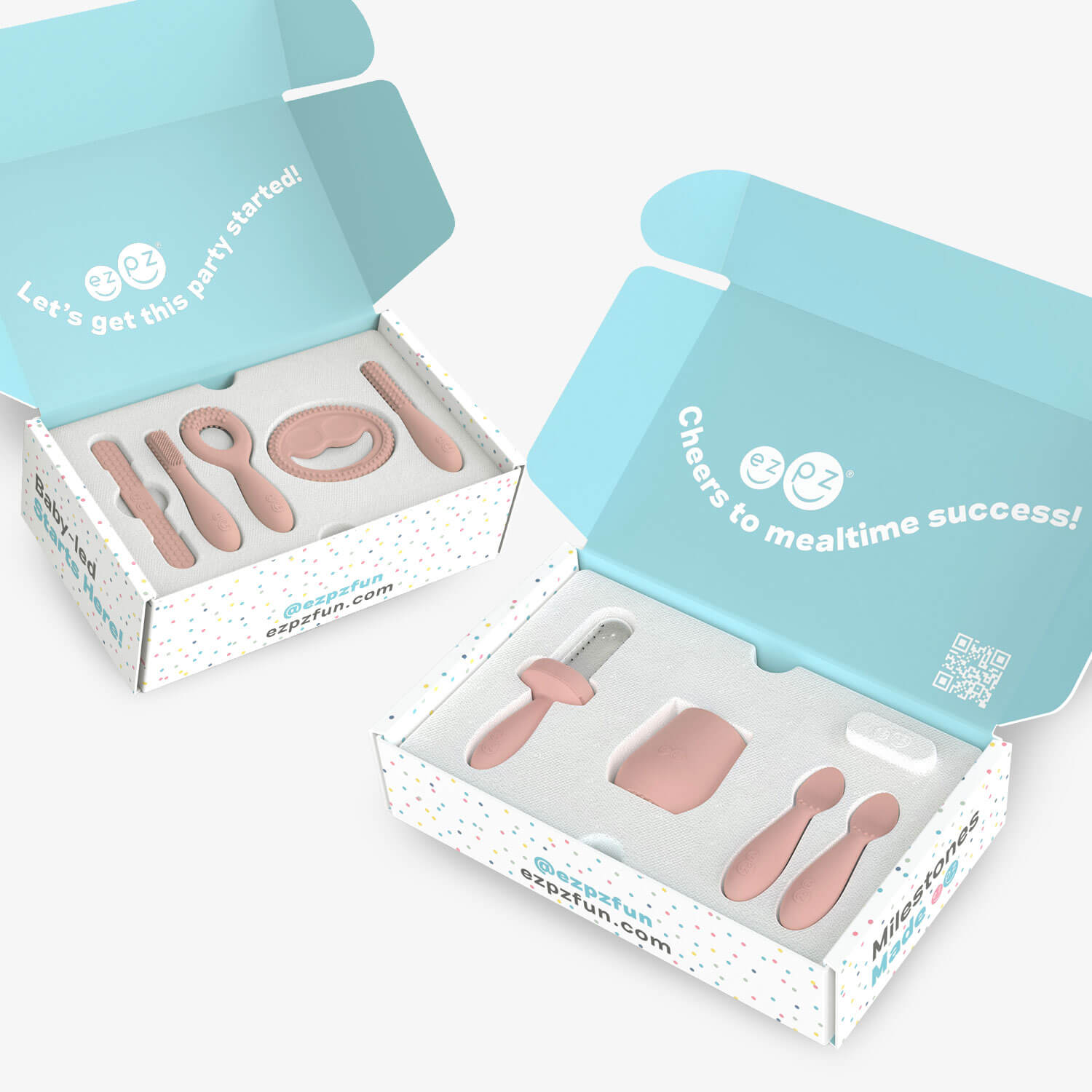 ezpz Developmental Kits 1 and 2 in Blush Pink