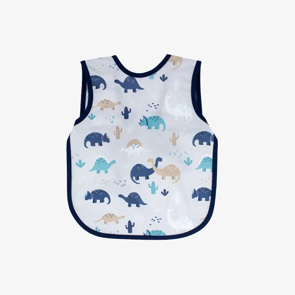 BapronBaby® Bapron in Desert Dinos Modern Dinosaur Pattern / Bib + Apron That Safely Ties Around the Body