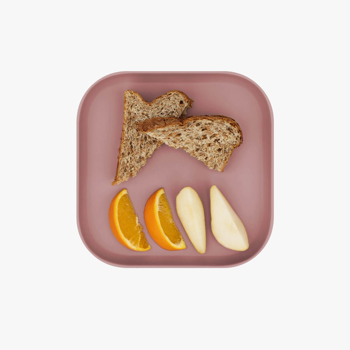 Mealtime Plate in Blush / ezpz Basics Line / Stylish, Durable Plates for Big Kids