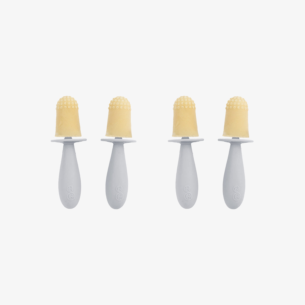 Tiny Pops in Pewter Gray / Silicone Popsicle Mold for Babies, Frozen Puree & Breastmilk Popsicles #color_pewter