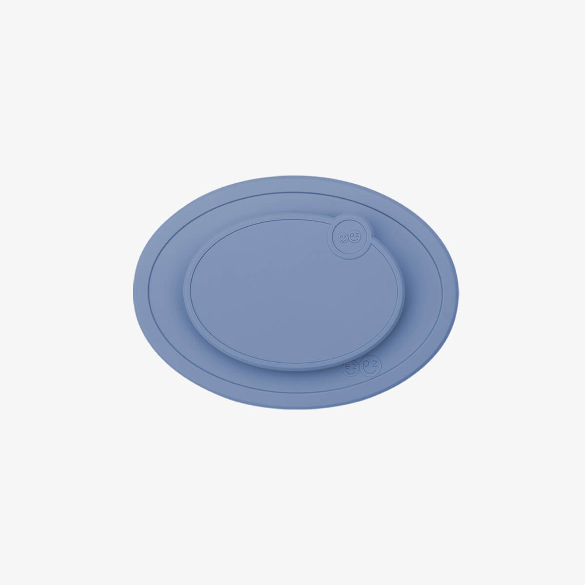 Mini Mat Lid in Indigo / Storage Lids for the Mini Mat by ezpz / Silicone Lid for Toddler Plate