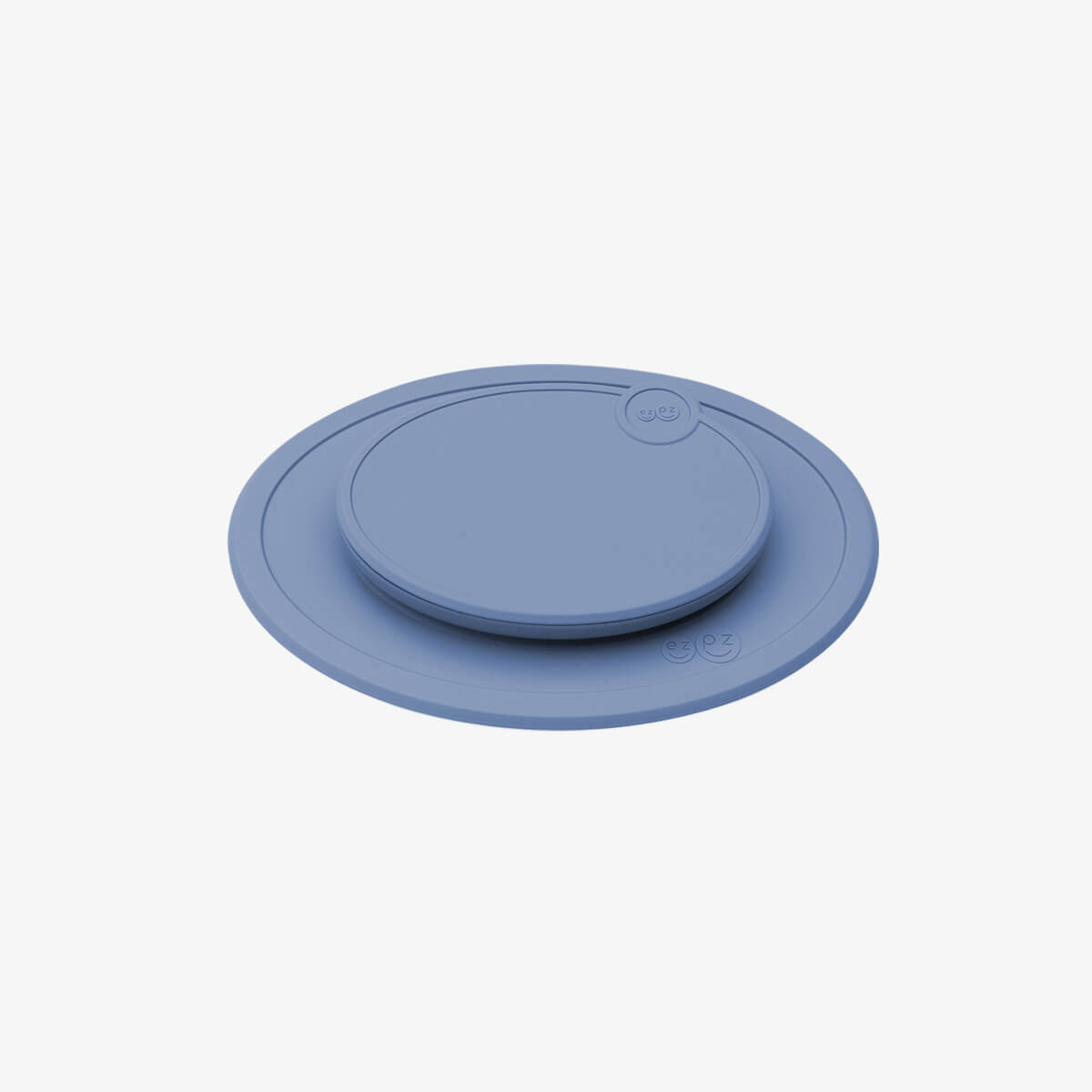 Mini Mat Lid in Indigo / Storage Lids for the Mini Mat by ezpz / Silicone Lid for Toddler Plate