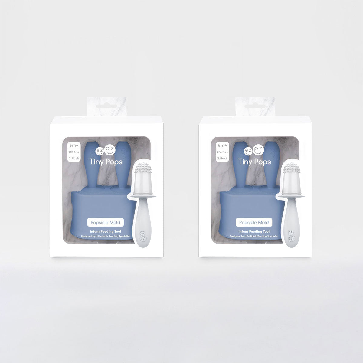 Tiny Pops in Indigo Blue / Silicone Popsicle Mold for Babies, Frozen Puree & Breastmilk Popsicles