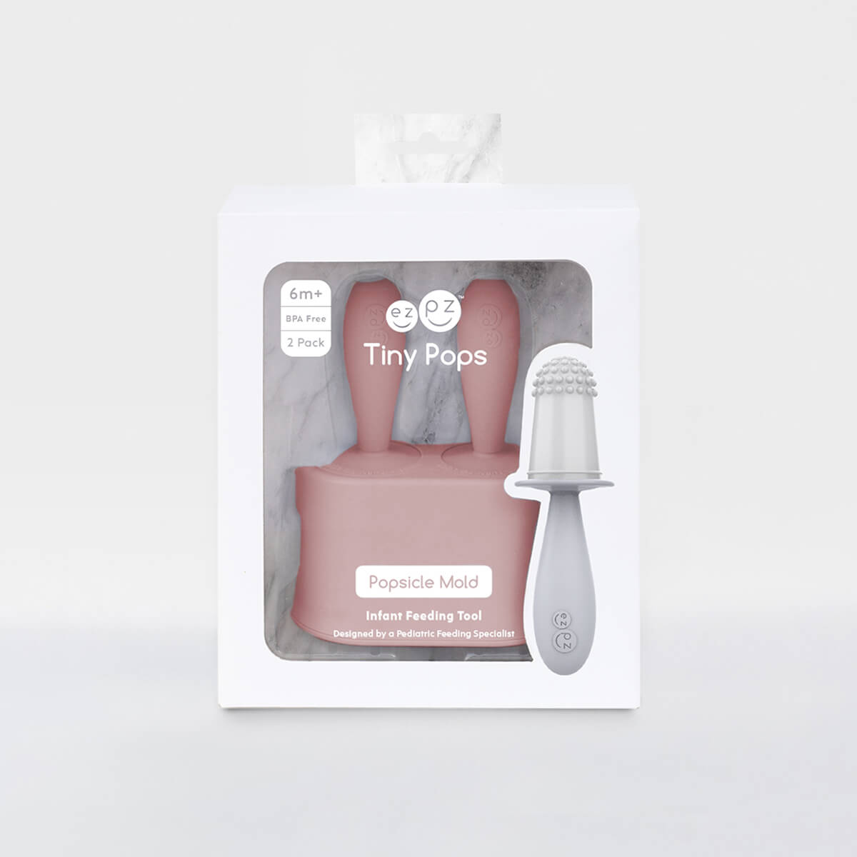 Tiny Pops in Blush / Silicone Popsicle Mold for Babies, Frozen Puree & Breastmilk Popsicles