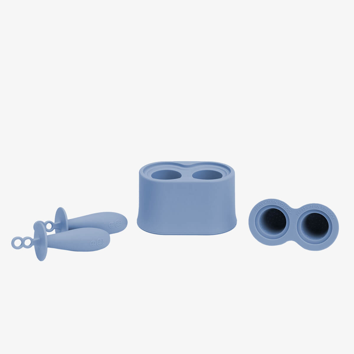 Tiny Pops in Indigo / Silicone Popsicle Mold for Babies, Frozen Puree & Breastmilk Popsicles