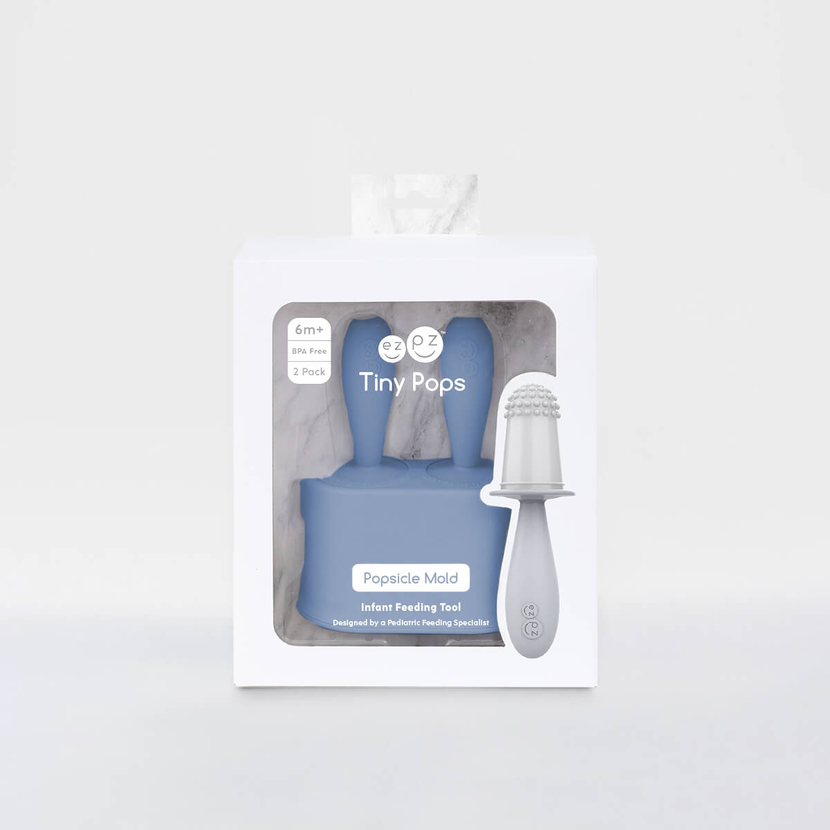 Tiny Pops in Indigo / Silicone Popsicle Mold for Babies, Frozen Puree & Breastmilk Popsicles