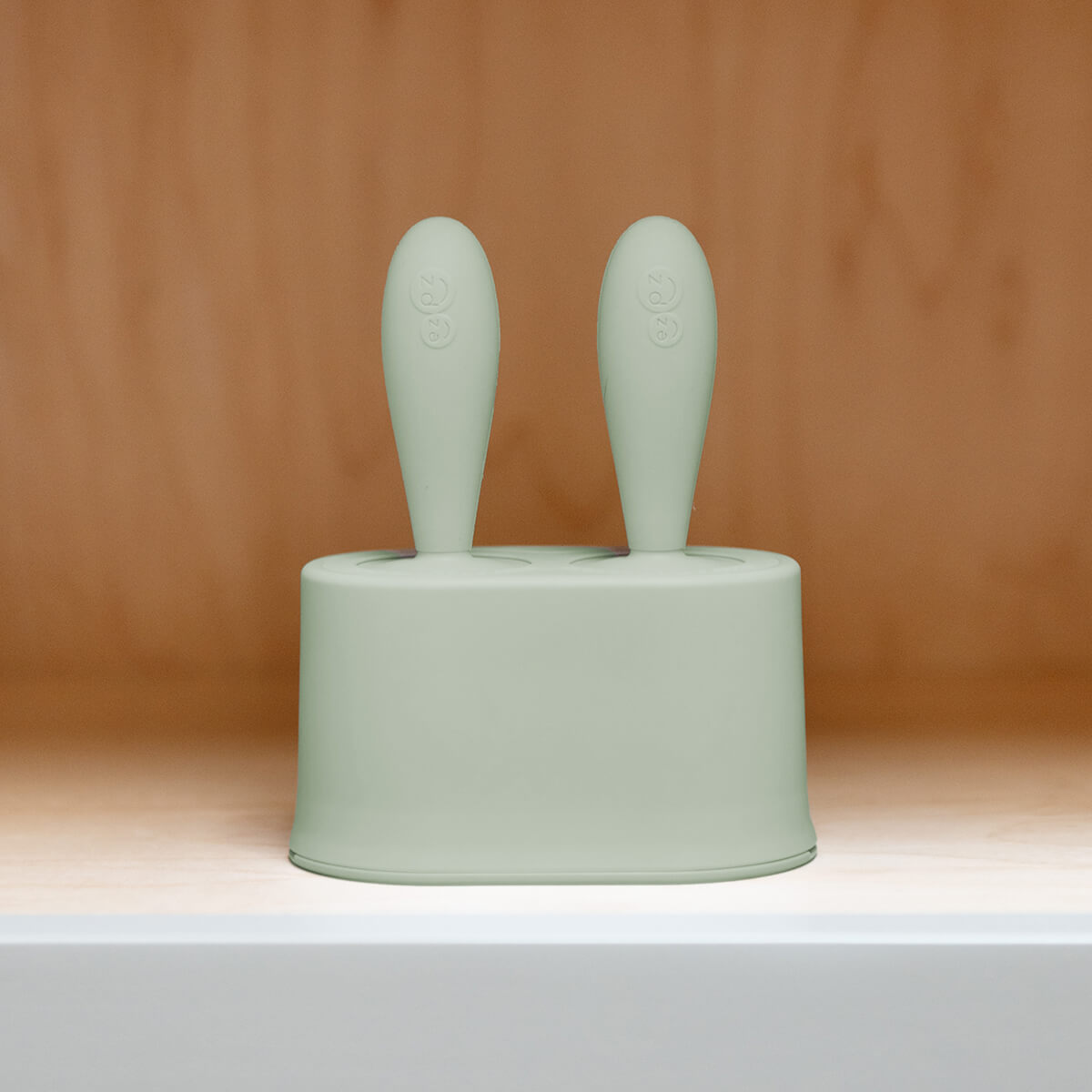 Tiny Pops in Sage Green / Silicone Popsicle Mold for Babies, Frozen Puree & Breastmilk Popsicles