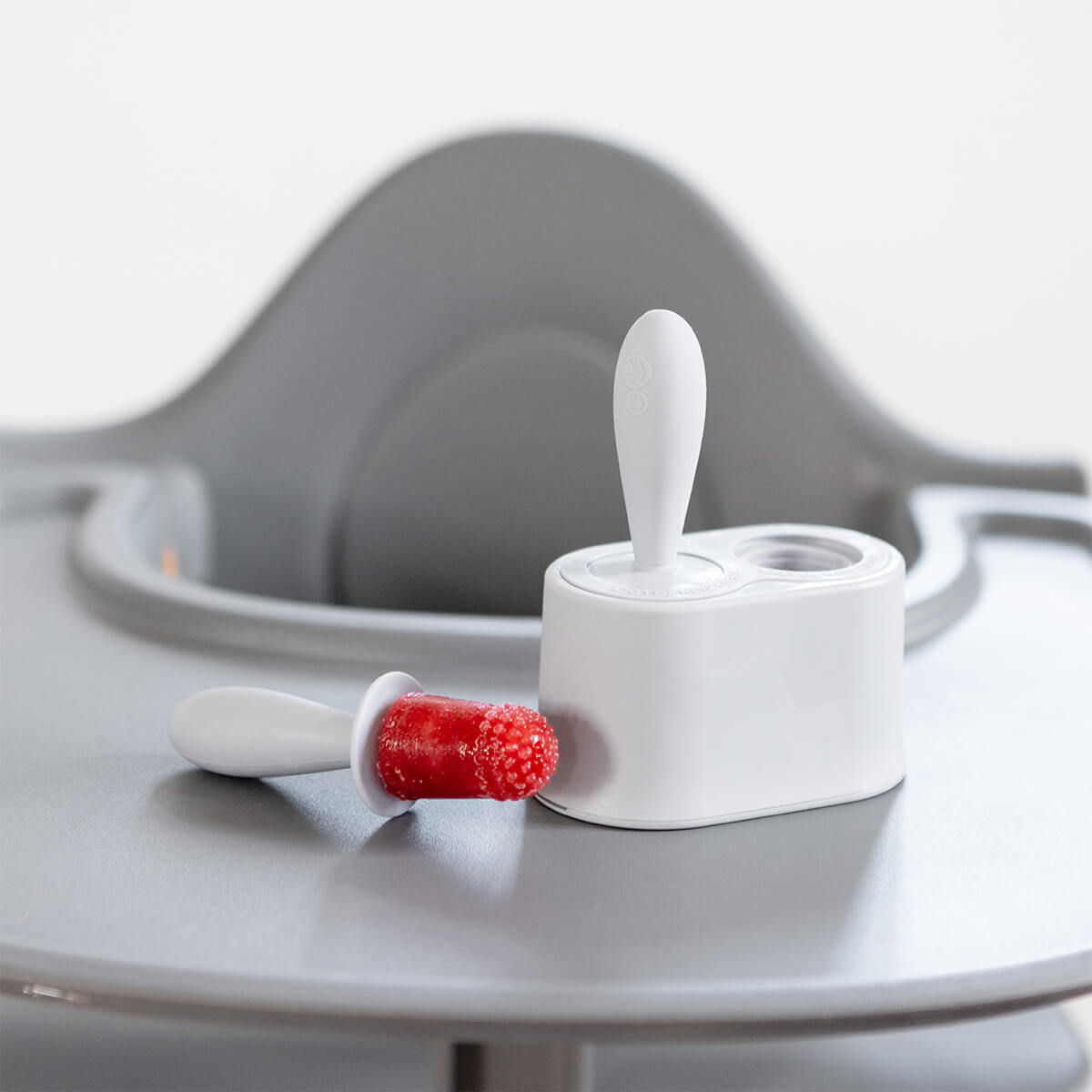 Tiny Pops in Pewter / Silicone Popsicle Mold for Babies, Frozen Puree & Breastmilk Popsicles