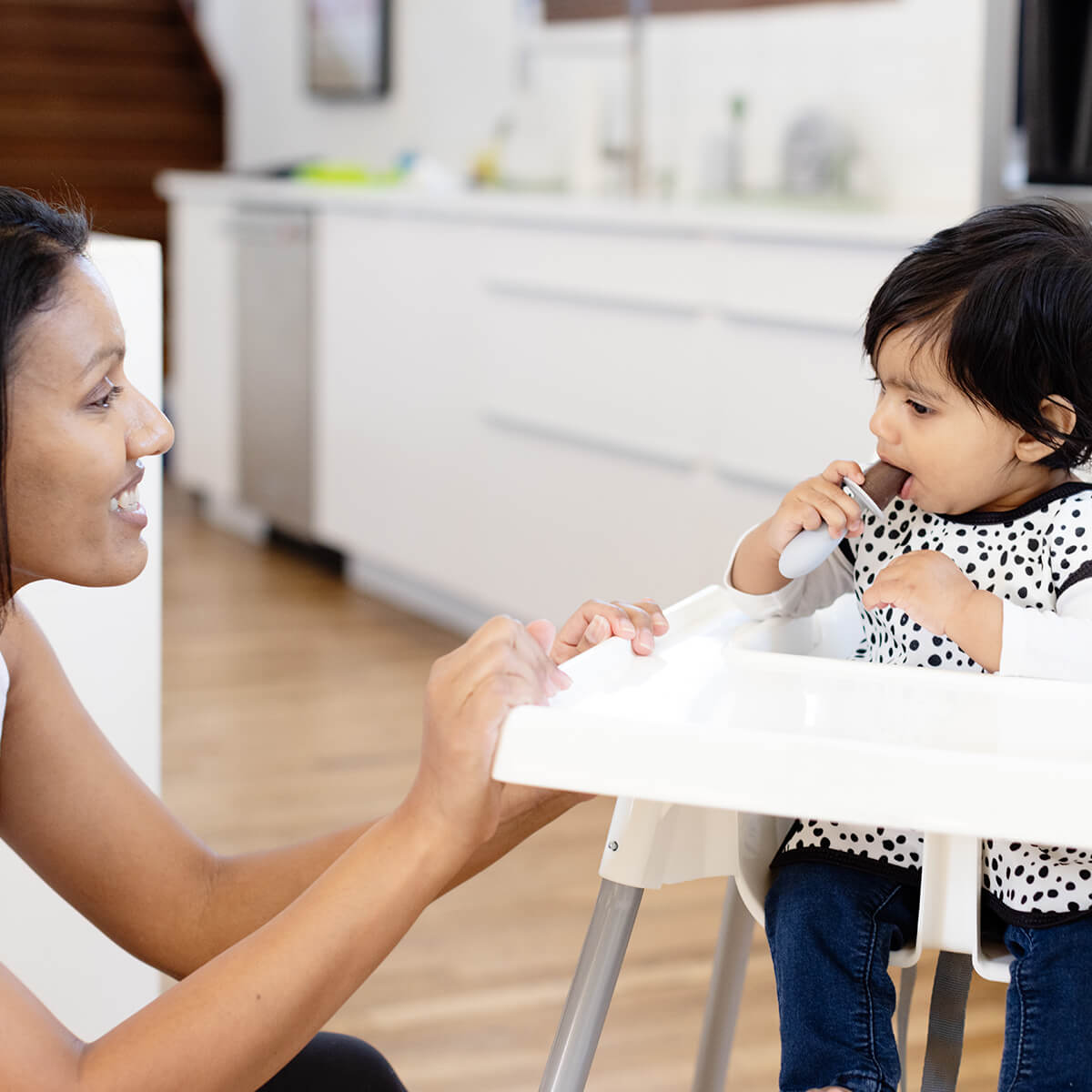 Tiny Pops in Pewter / Silicone Popsicle Mold for Babies, Frozen Puree & Breastmilk Popsicles