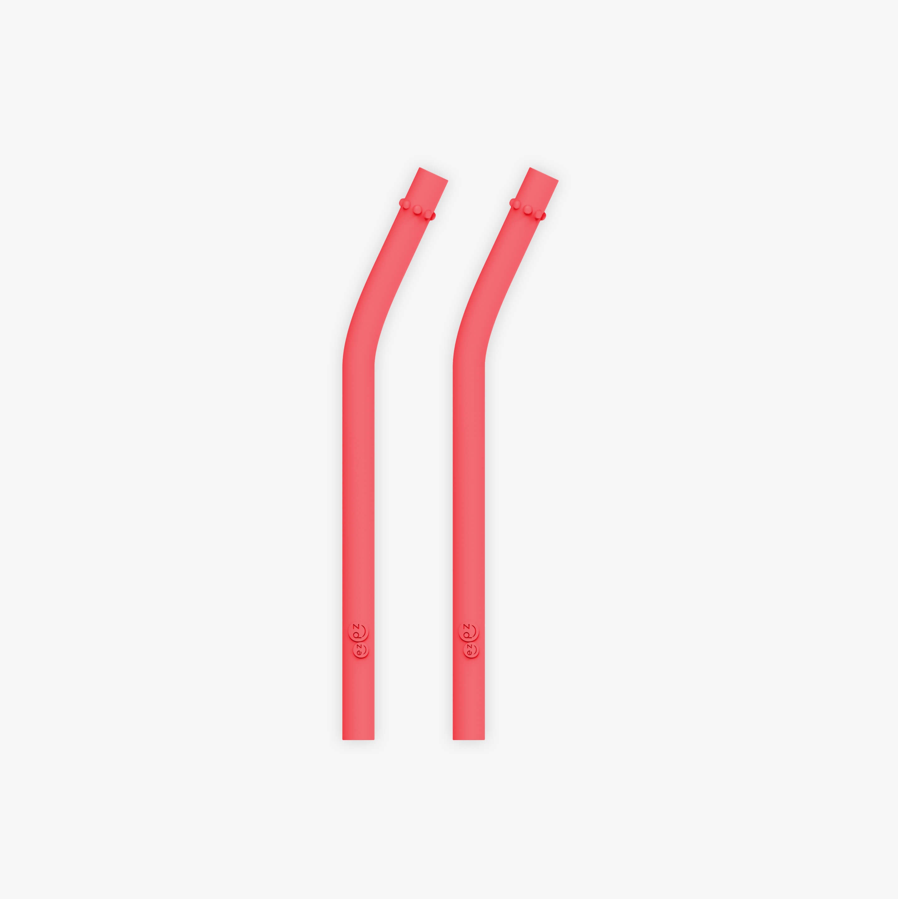 Happy Straws in Coral / Silicone Straw Replacement Pack for the ezpz Happy Cup & Straw System