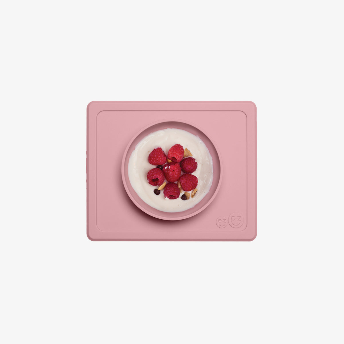 Mini Bowl in Blush by ezpz / The Original All-In-One Silicone Plates & Placemats that Stick to the Table