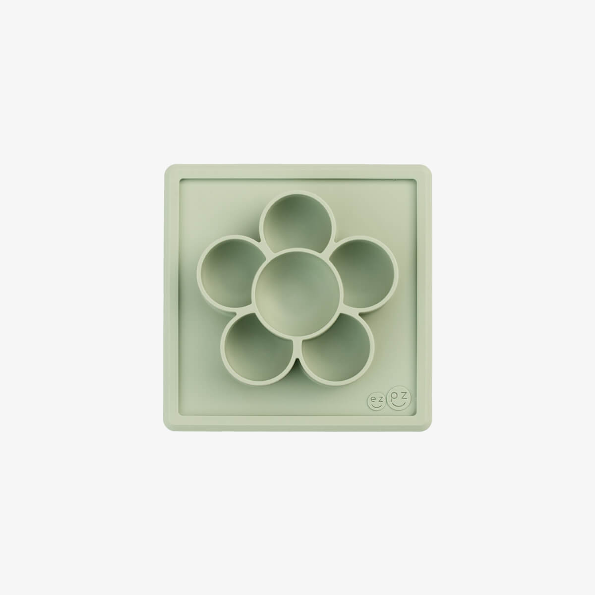 The Mini Play Mat in Sage by ezpz / Modern Silicone Craft Plate that Suctions to the Table
