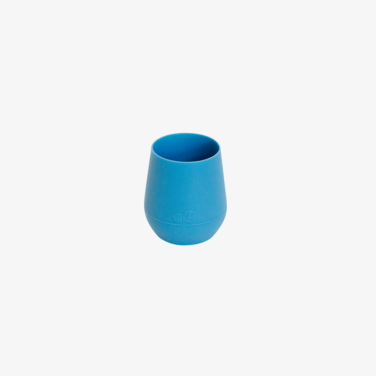 The Tiny Cup in Blue by ezpz / Open-Top, Silicone Drinking Cup for Babies to Learn to Drink