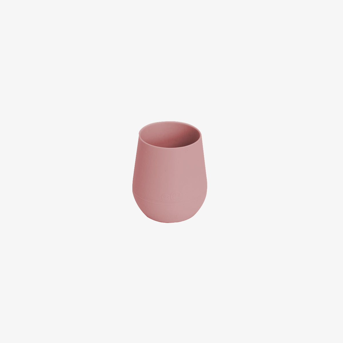 The Tiny Cup in Blush Pink by ezpz / Open-Top, Silicone Drinking Cup for Babies to Learn to Drink #color_blush