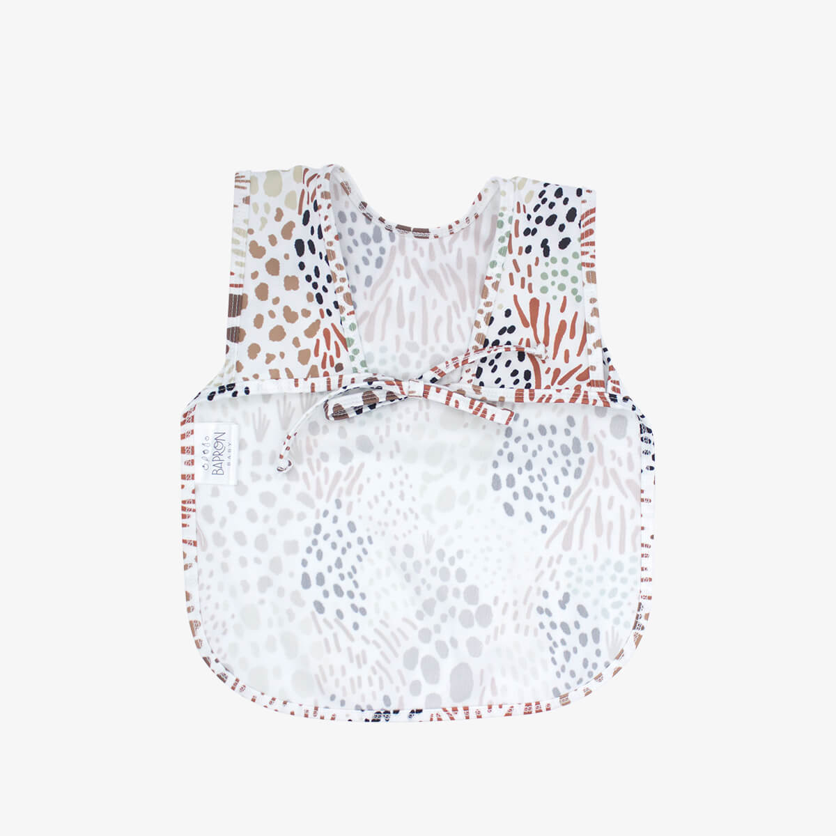 BapronBaby® Bapron in Wild Modern Animal Print / Bib + Apron That Safely Ties Around the Body