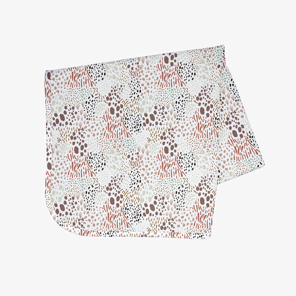 BapronBaby® Splash Mat in Wild Modern Animal Print Pattern / Large Waterproof Pad to Catch Highchair Mess