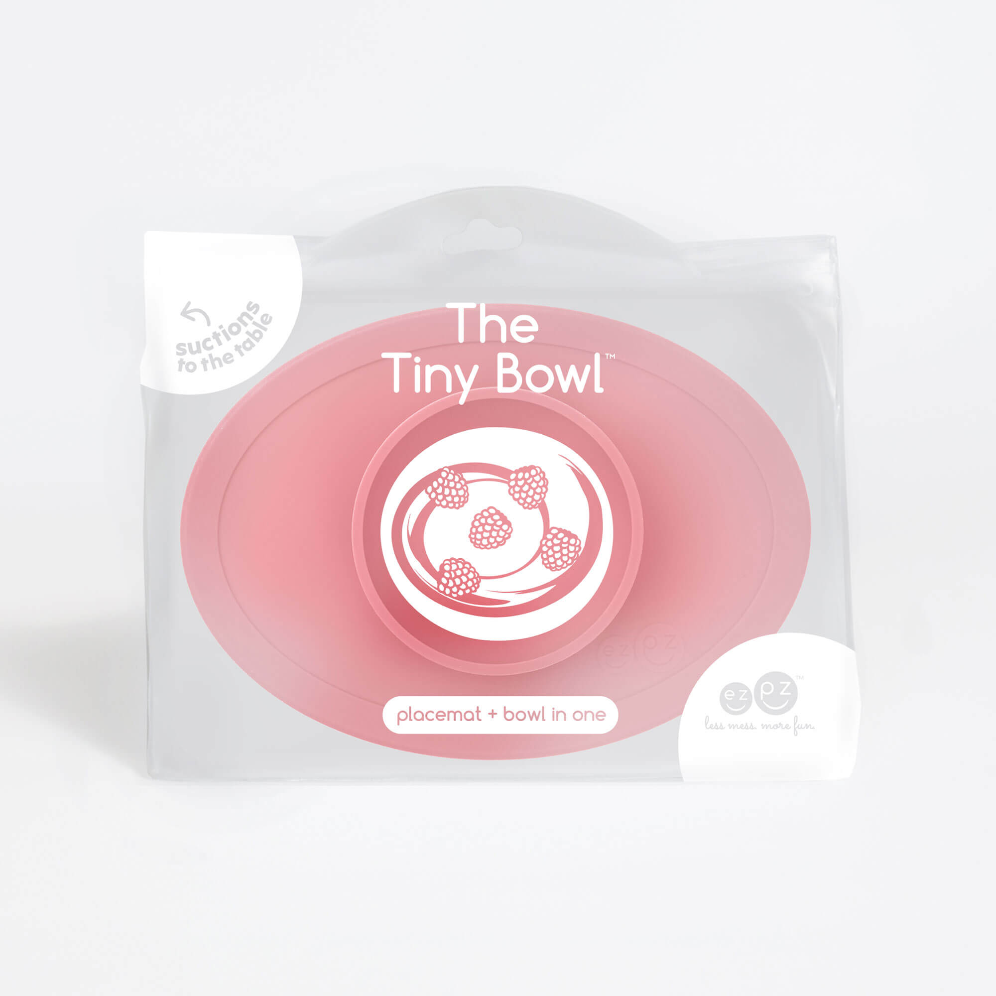The Tiny Bowl in Coral by ezpz / Silicone Bowl for Babies that Fits on High Chairs