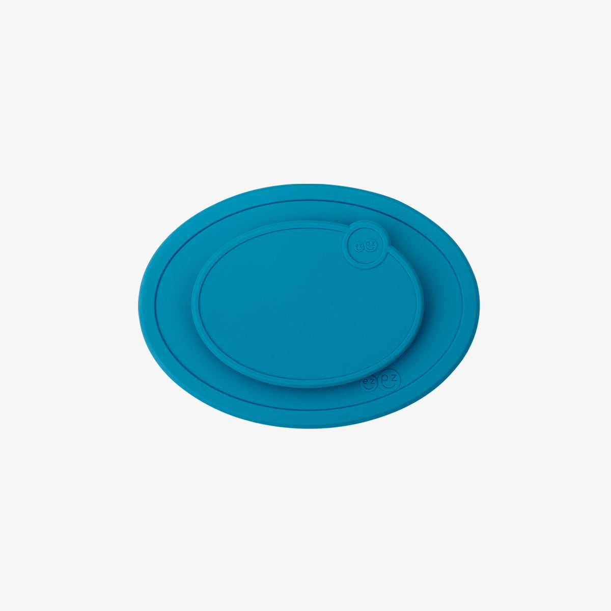 Mini Mat Lid in Blue / Storage Lids for the Mini Mat by ezpz / Silicone Lid for Toddler Plate