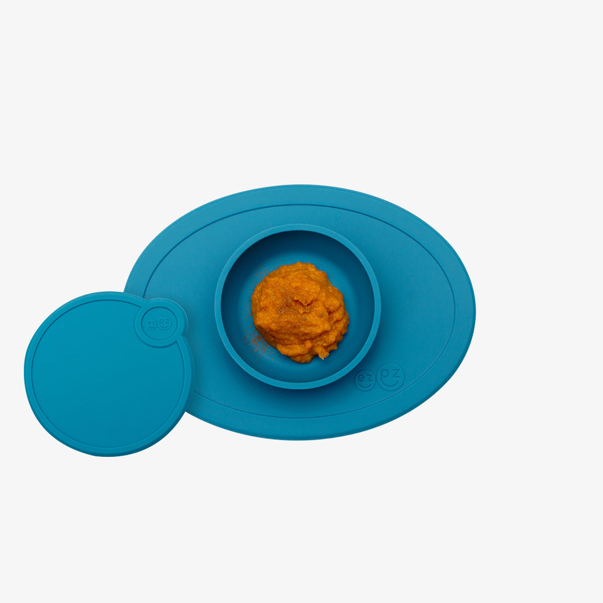 Tiny Bowl Lid in Blue / Storage Lids for the Tiny Bowl by ezpz / Silicone Lid for Baby Bowl