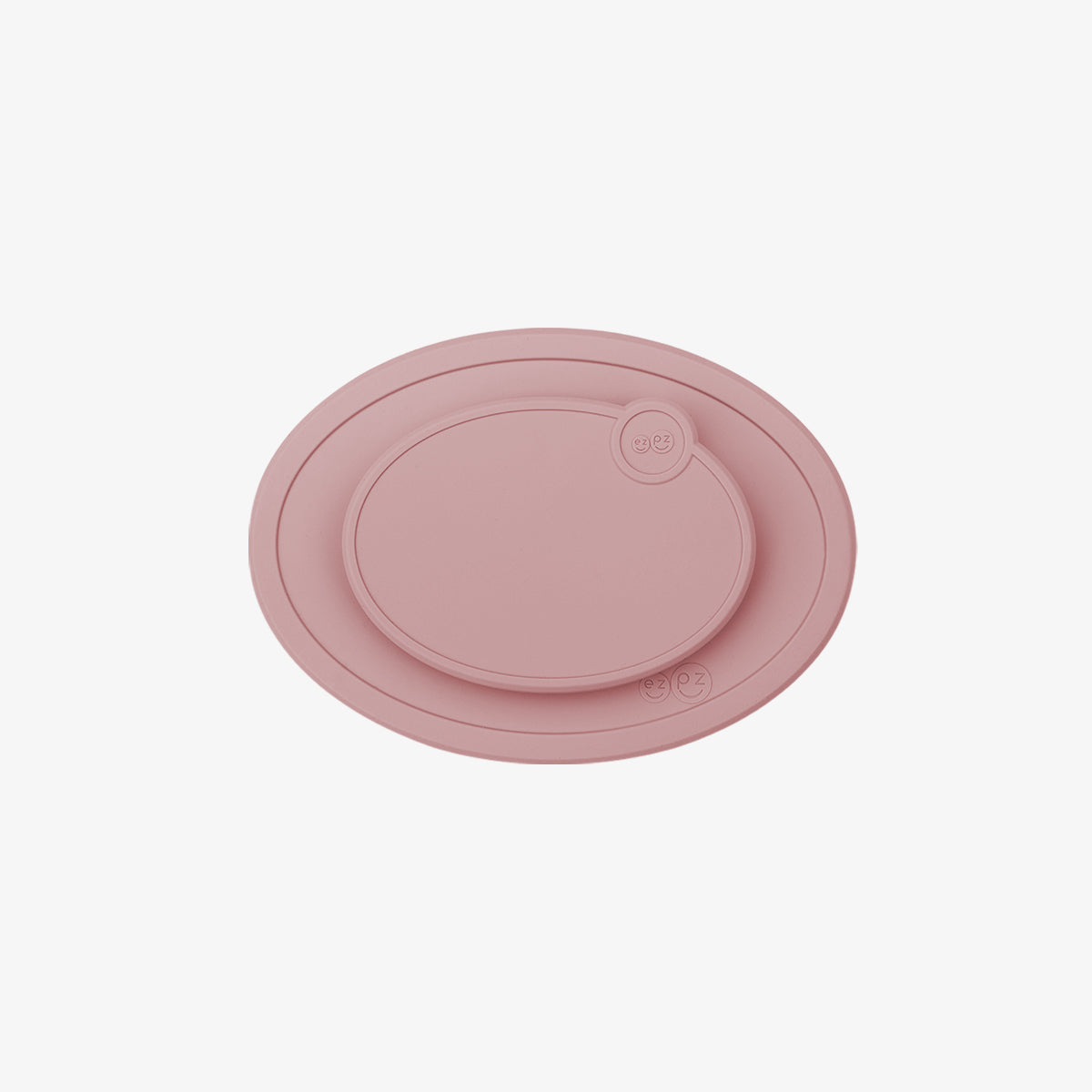 Mini Mat Lid in Blush / Storage Lids for the Mini Mat by ezpz / Silicone Lid for Toddler Plate