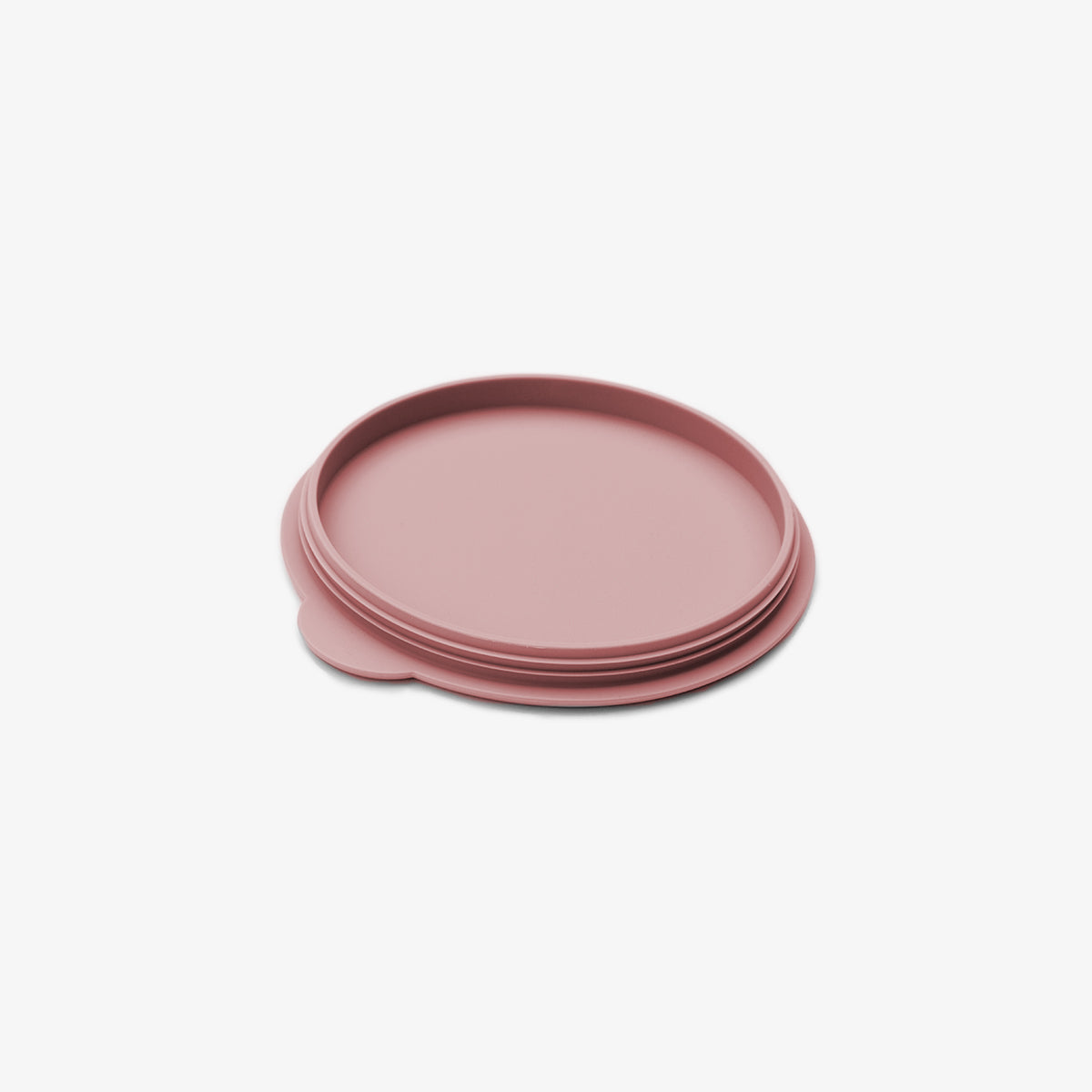 Mini Bowl Lid in Blush by ezpz / The Original All-In-One Silicone Plates & Placemats that Stick to the Table