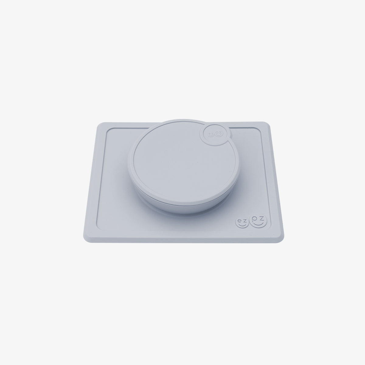 Mini Bowl Lid in Pewter by ezpz / The Original All-In-One Silicone Plates & Placemats that Stick to the Table