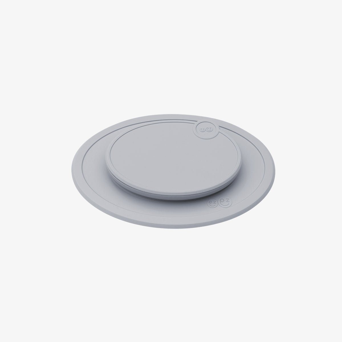 Mini Mat Lid in Pewter / Storage Lids for the Mini Mat by ezpz / Silicone Lid for Toddler Plate