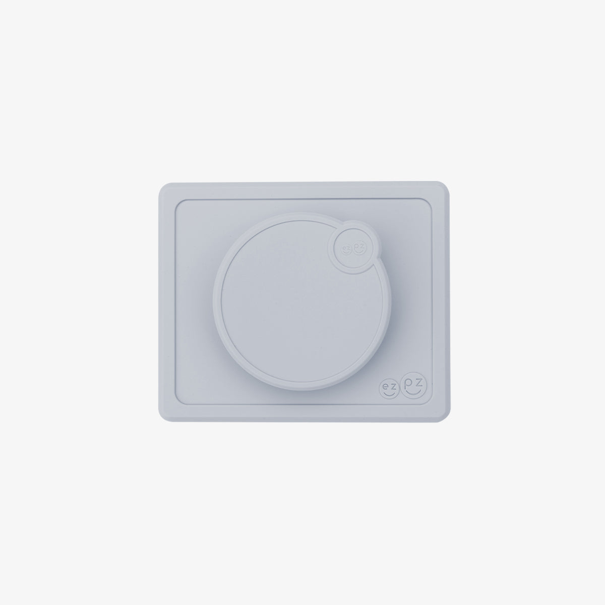 Mini Bowl Lid in Pewter by ezpz / The Original All-In-One Silicone Plates & Placemats that Stick to the Table