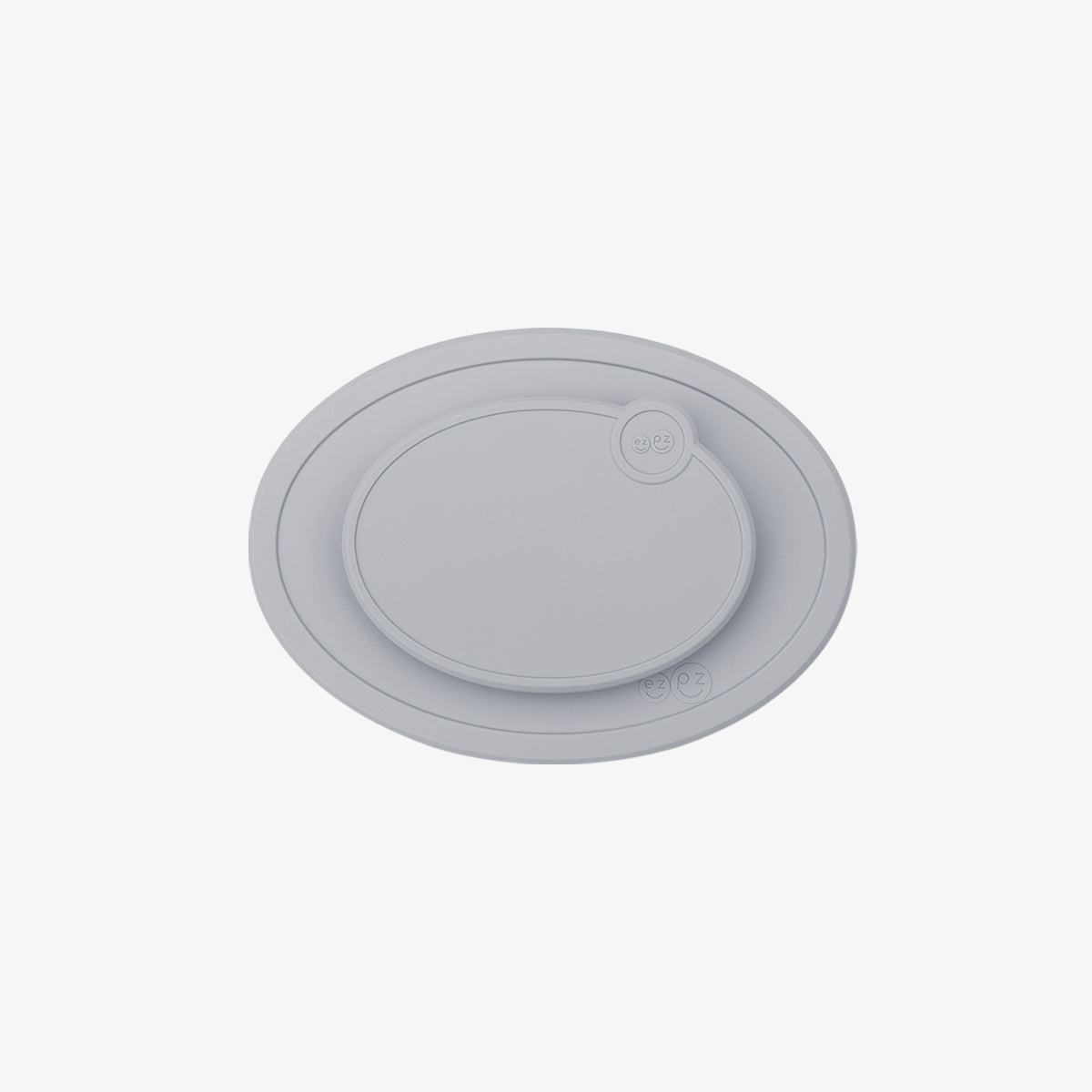 Mini Mat Lid in Pewter / Storage Lids for the Mini Mat by ezpz / Silicone Lid for Toddler Plate