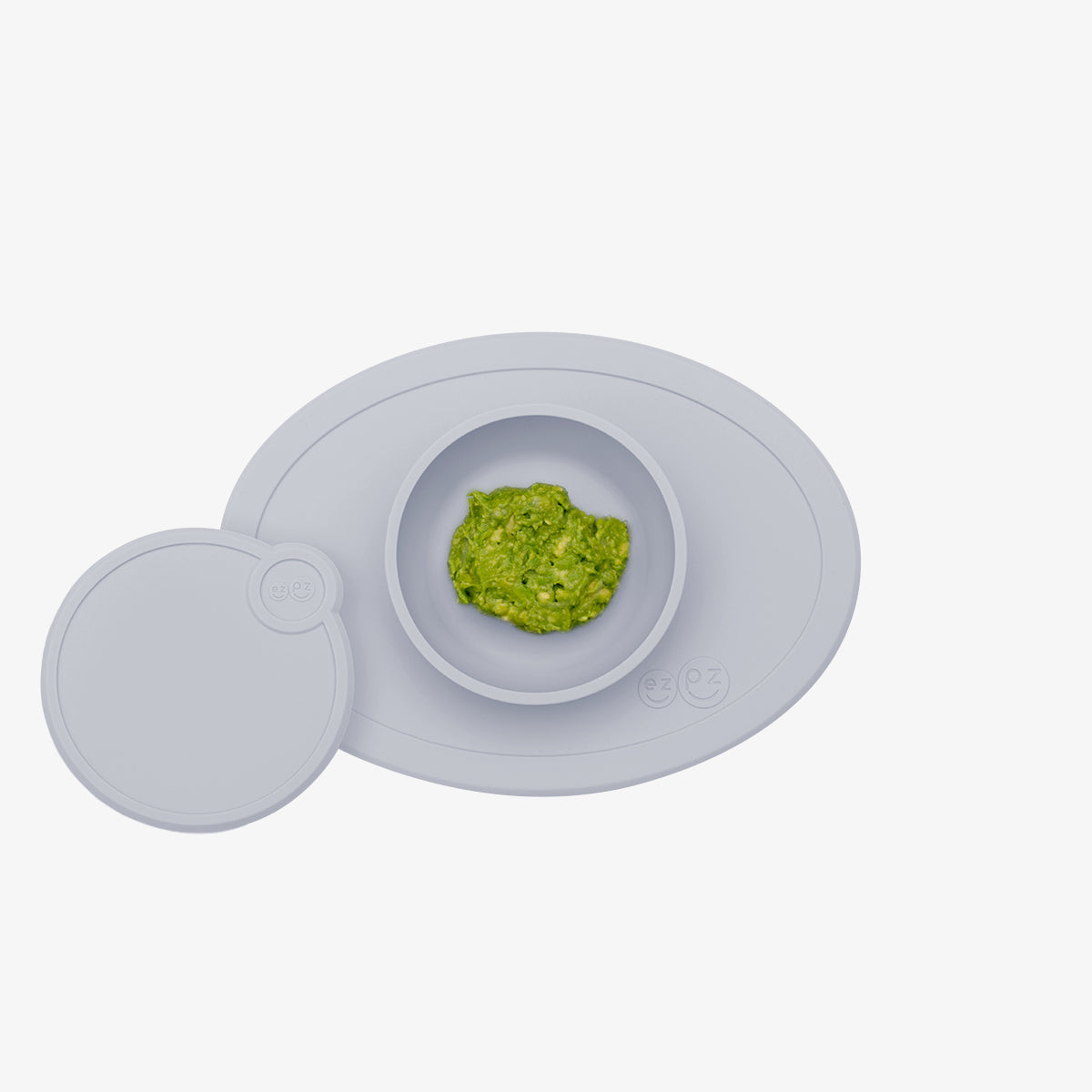 Tiny Bowl Lid in Pewter / Storage Lids for the Tiny Bowl by ezpz / Silicone Lid for Baby Bowl