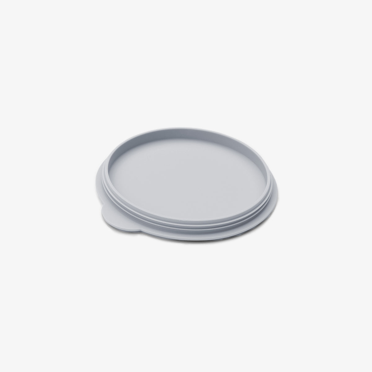 Mini Bowl Lid in Pewter by ezpz / The Original All-In-One Silicone Plates & Placemats that Stick to the Table