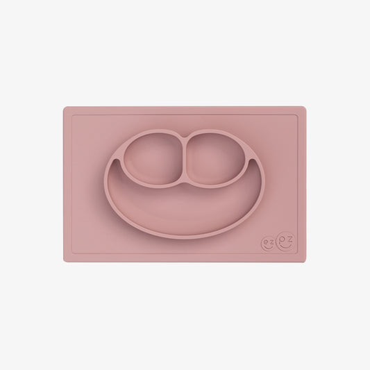 Happy Mat in Blush by ezpz / The Original All-In-One Silicone Plates & Placemats that Stick to the Table