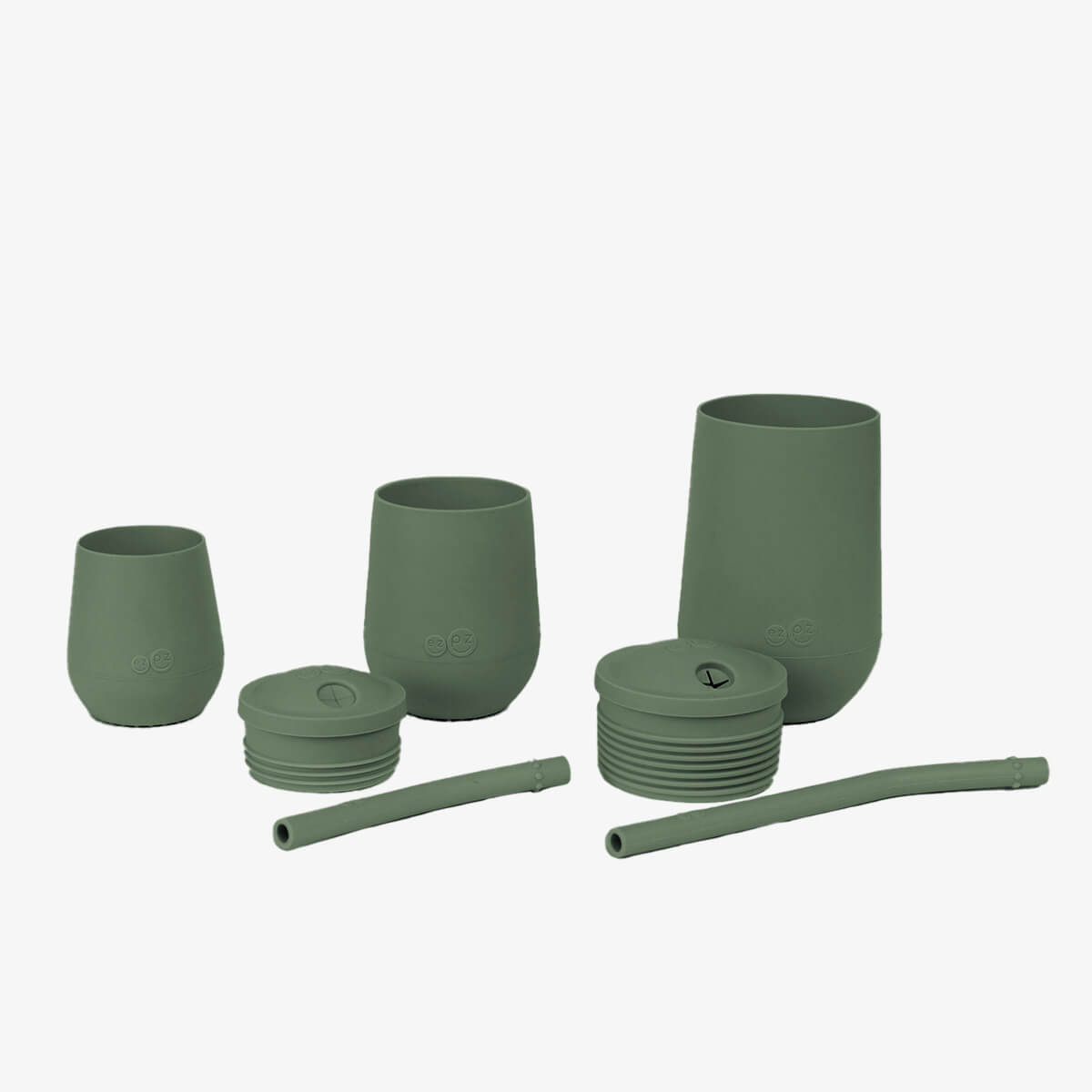 ezpz Developmental Cup Set in Olive