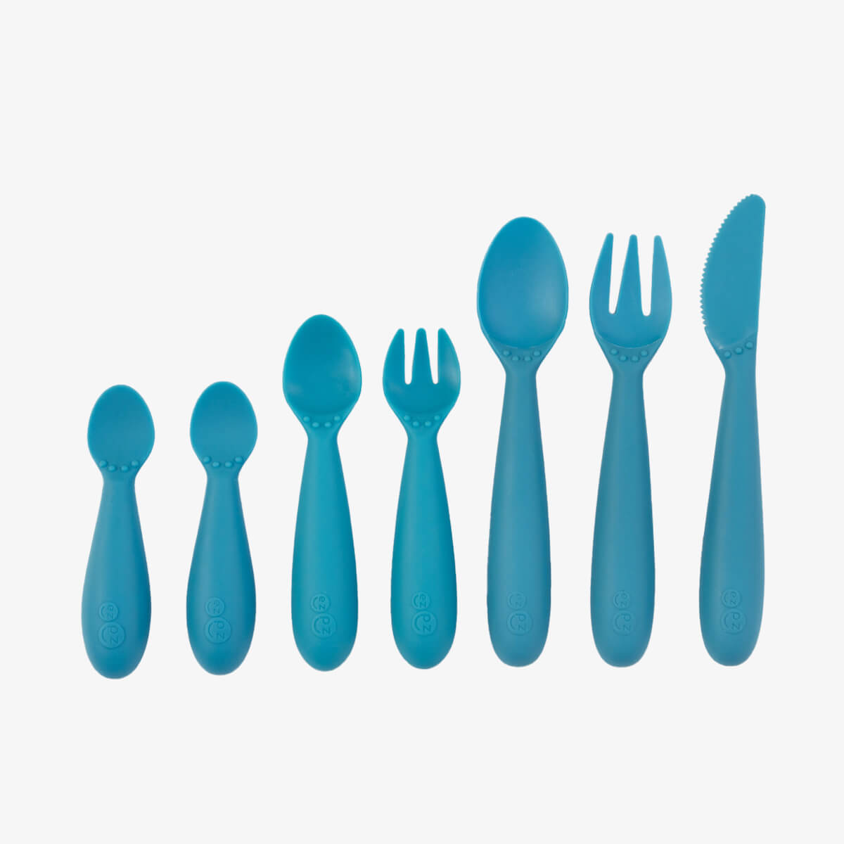 ezpz Developmental Utensil Set in Blue
