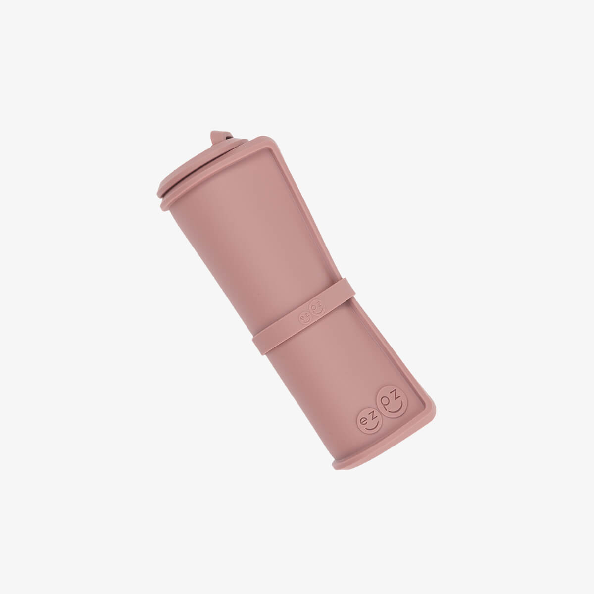 The Tiny Placemat in Blush is a non-slip, silicone placemat that fits on most highchair trays #color_blush