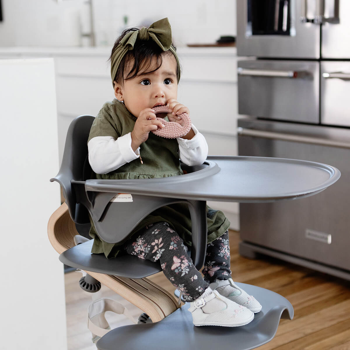 ezpz oral development tools in blush pink / silicone teethers for motor skill development