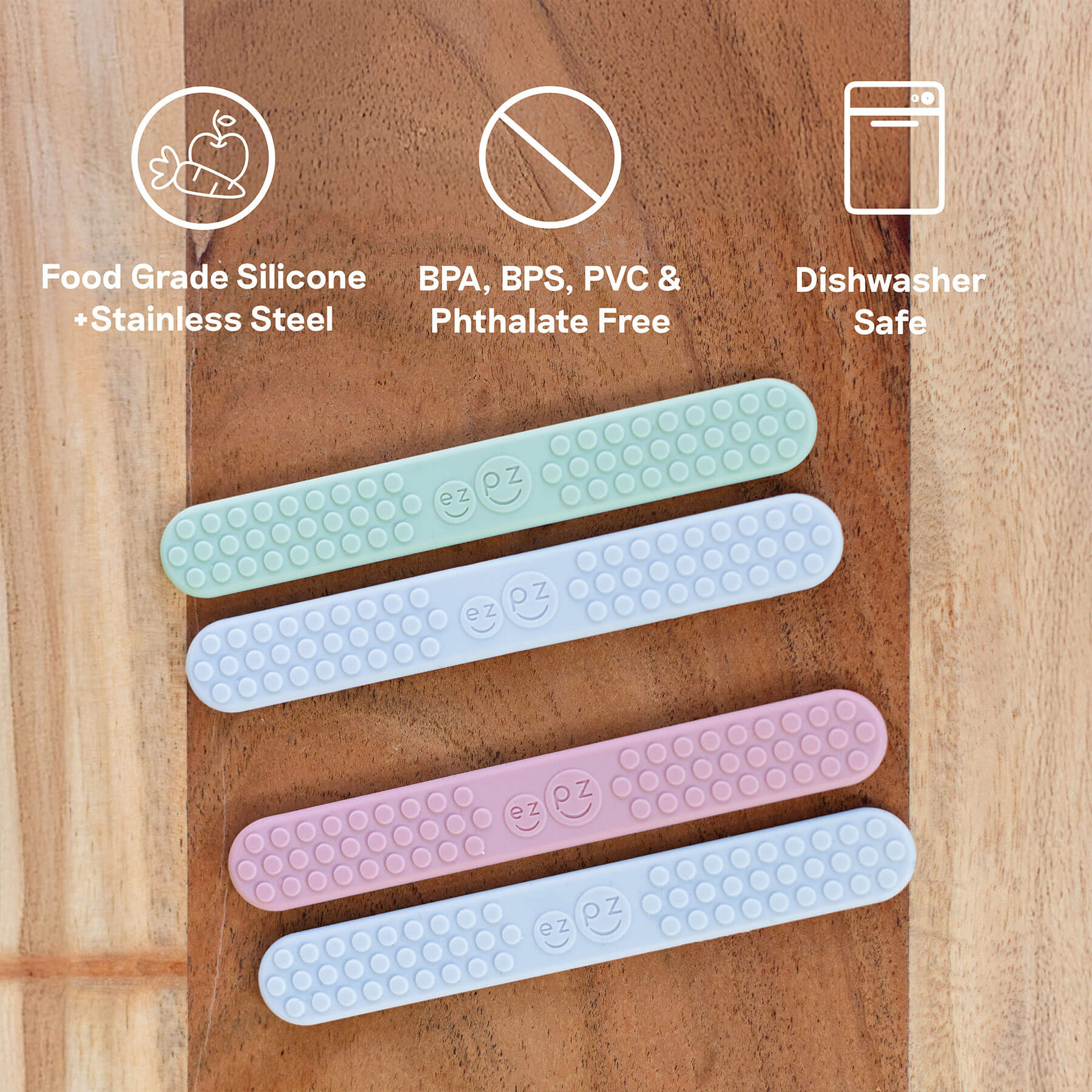 ezpz sensory tongue depressor / silicone tongue depressor for babies