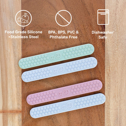 ezpz sensory tongue depressor / silicone tongue depressor for babies