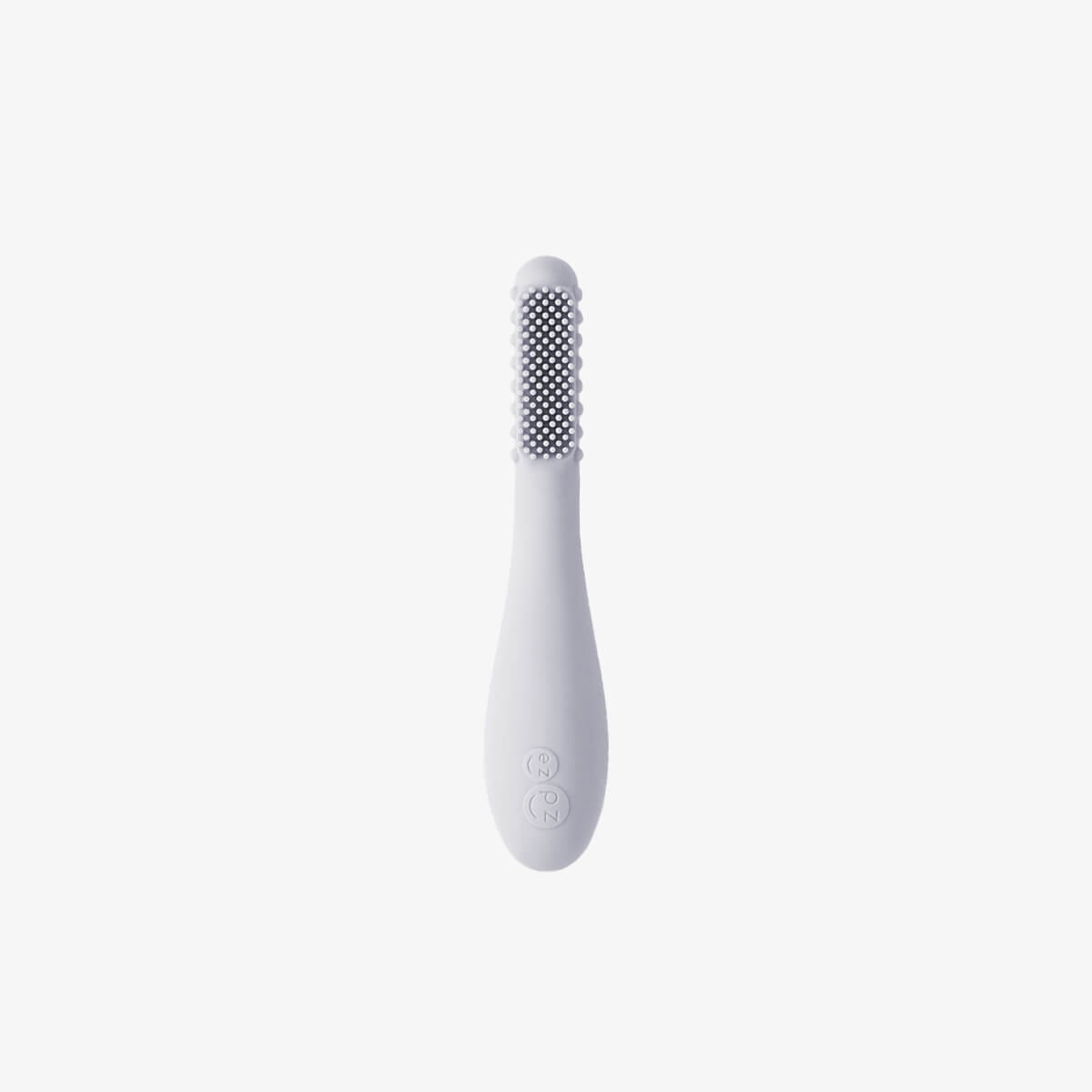 ezpz silicone baby led toothbrush in pewter