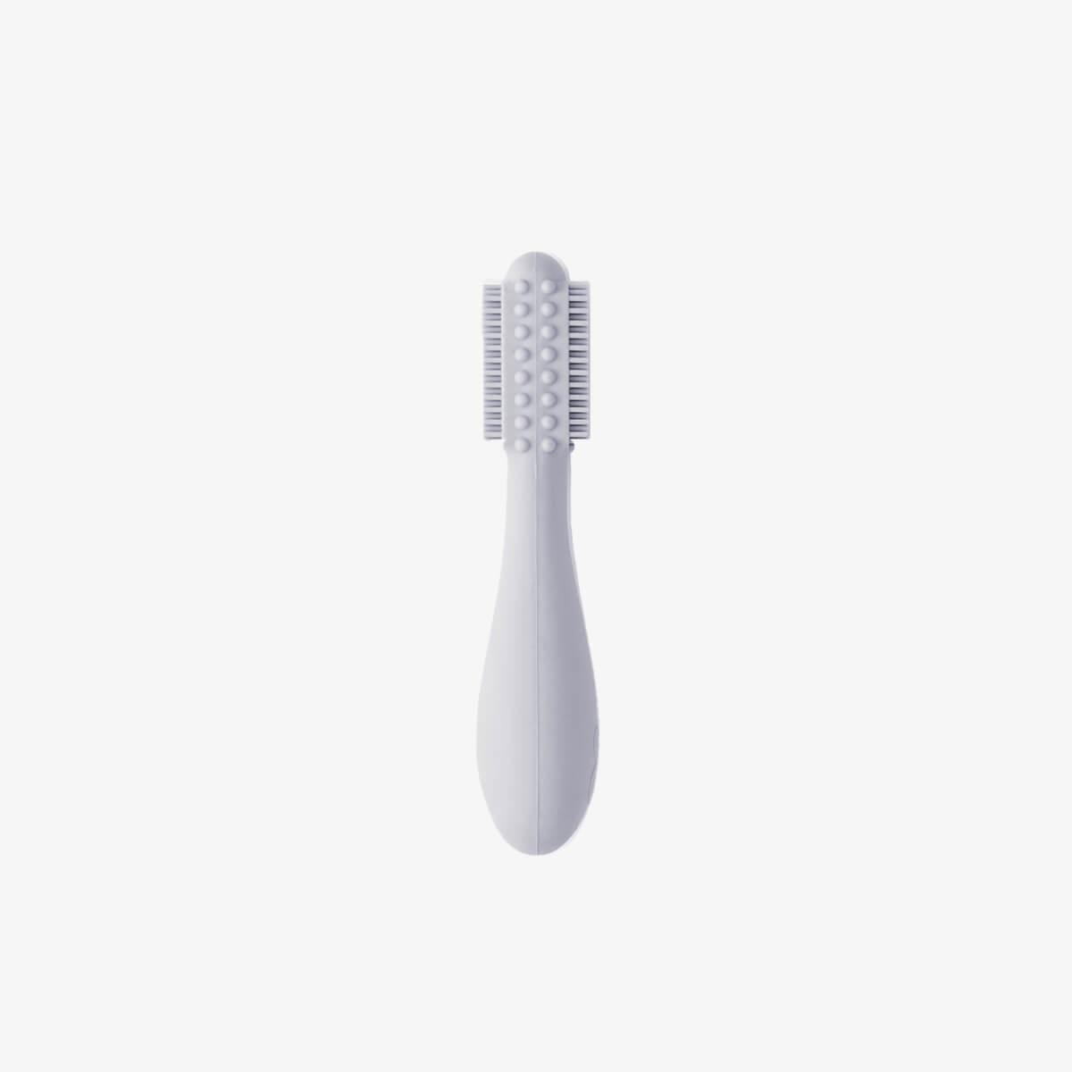 ezpz silicone baby led toothbrush in pewter