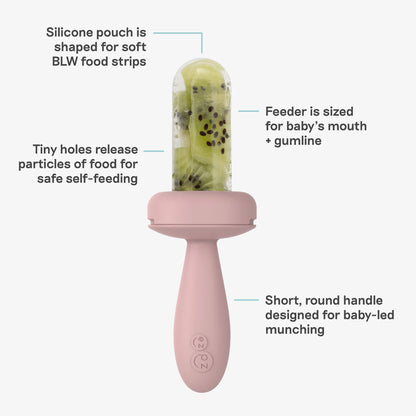 ezpz Gumline Feeder in Blush Pink 