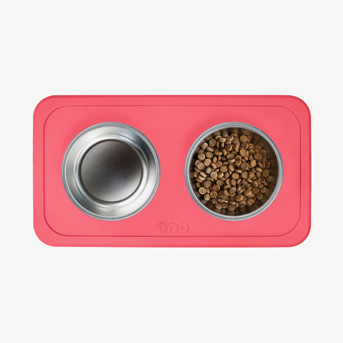 The Good Bowl (16 oz Double) in Coral by Ono Pet Products