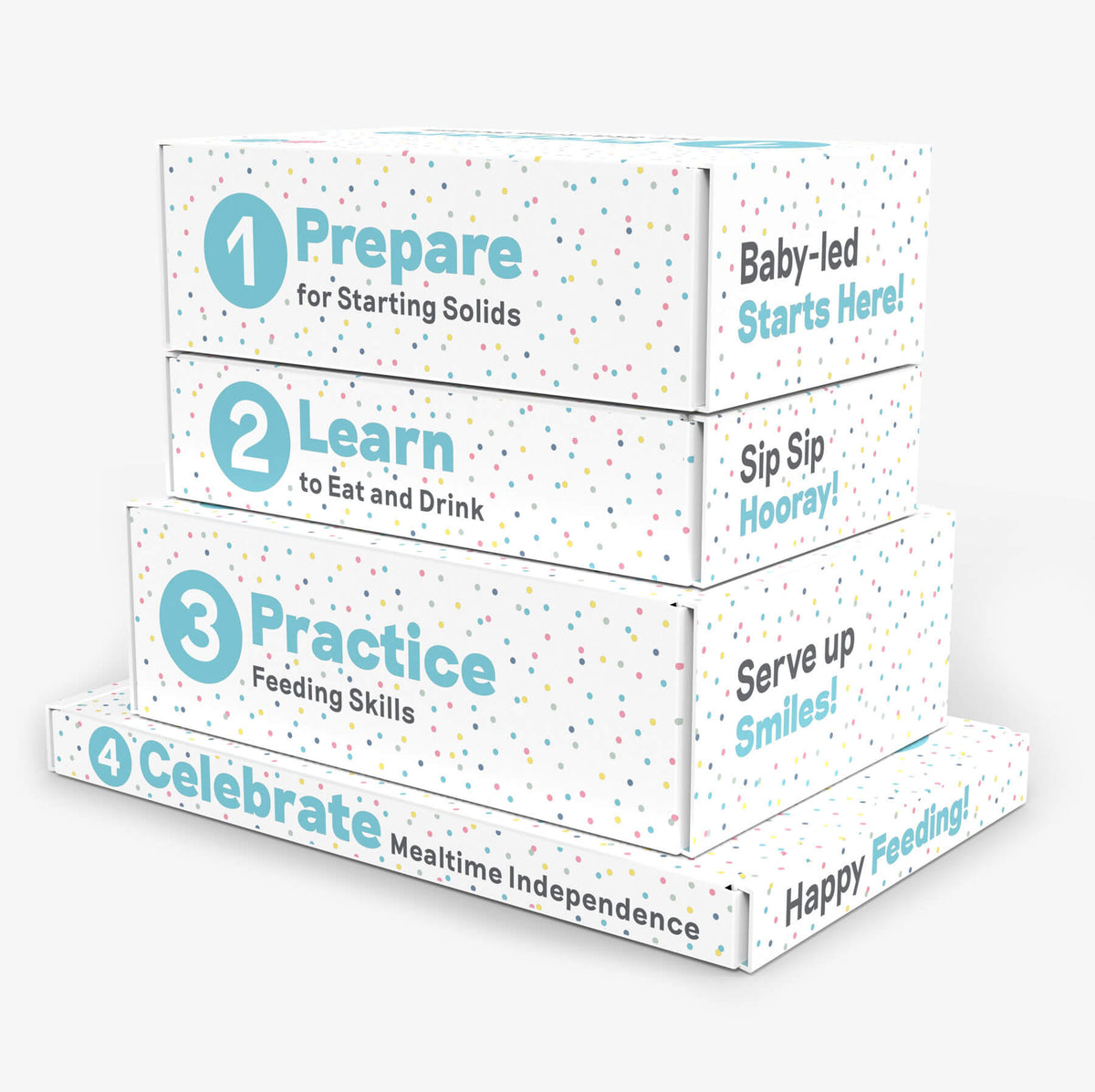 Kits 1-4 Best Value Kids Newborn to Toddler Age Feeding Bundle from ezpz 